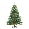Árbol de Navidad artificial con 150 LED Verde 150 cm PE y PVC 4