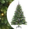 Árbol de Navidad artificial con 150 LED Verde 150 cm PE y PVC 2