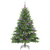 Árbol de Navidad artificial con 150 LED Verde 150 cm PE y PVC 3