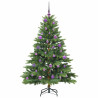 Árbol de Navidad artificial con 150 LED Verde 150 cm PE y PVC 4