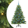 Árbol de Navidad artificial con 150 LED Verde 150 cm PE y PVC 2