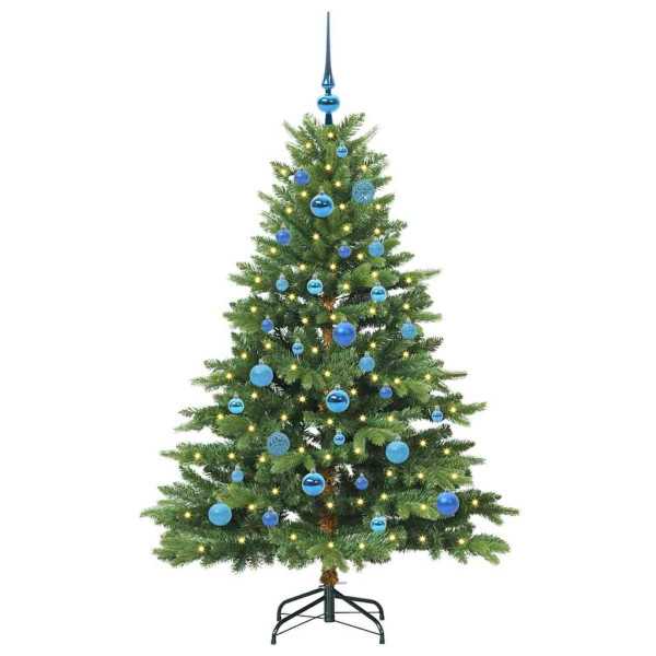 Árbol de Navidad artificial con 150 LED Verde 150 cm PE y PVC M 3
