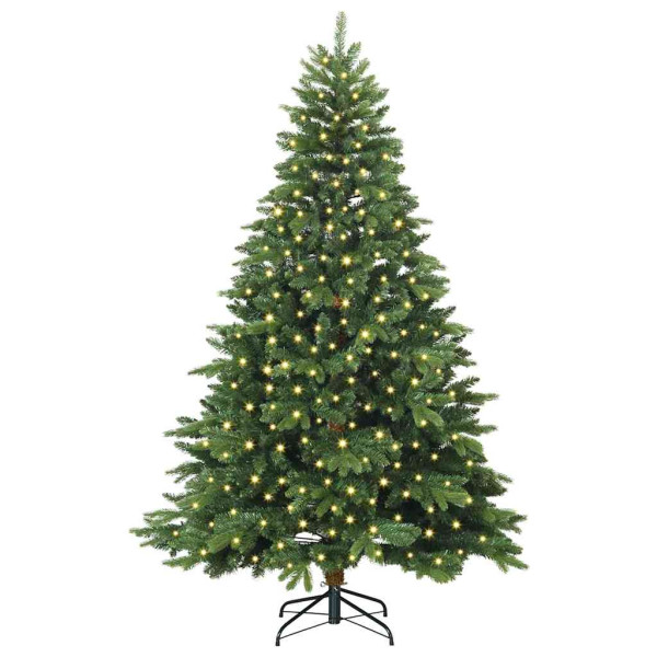 Árbol de Navidad artificial con 300 LED Verde 180 cm PE y PVC M 3