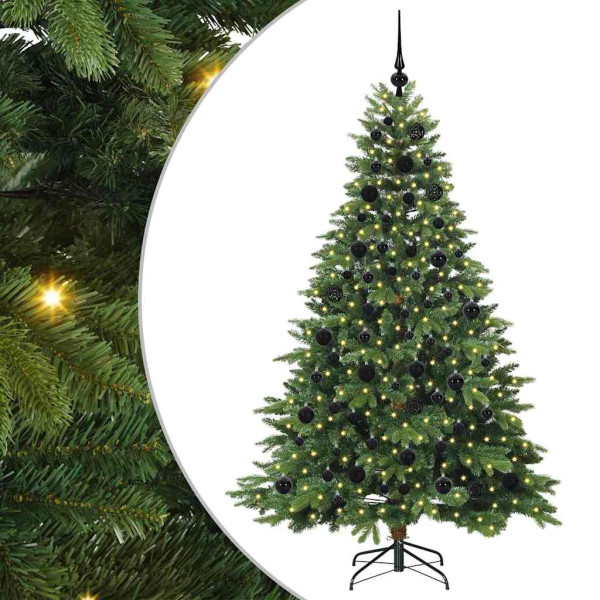 Árbol de Navidad artificial con 300 LED Verde 180 cm PE y PVC M 2
