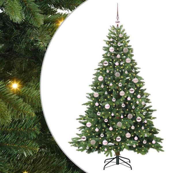 Árbol de Navidad artificial con 300 LED Verde 180 cm PE y PVC M 2