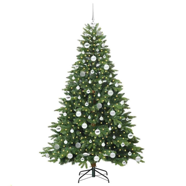 Árbol de Navidad artificial con 300 LED Verde 180 cm PE y PVC M 3