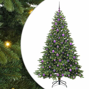 Árbol de Navidad artificial con 300 LED Verde 180 cm PE y PVC H