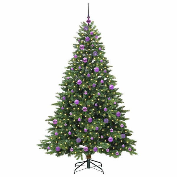 Árbol de Navidad artificial con 300 LED Verde 180 cm PE y PVC M 3