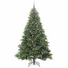 Árbol de Navidad artificial con 300 LED Verde 180 cm PE y PVC 3