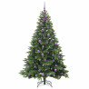 Árbol de Navidad artificial con 300 LED Verde 180 cm PE y PVC 4