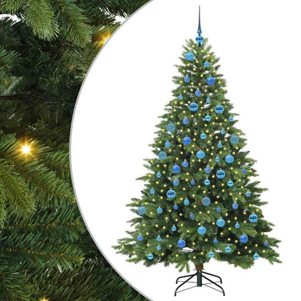Árbol de Navidad artificial con 300 LED Verde 180 cm PE y PVC M 2