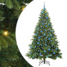 Árbol de Navidad artificial con 300 LED Verde 180 cm PE y PVC 2