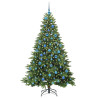 Árbol de Navidad artificial con 300 LED Verde 180 cm PE y PVC 3