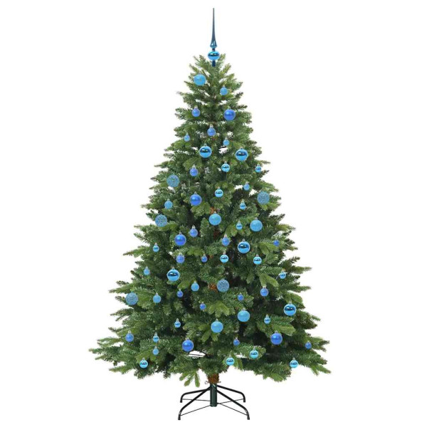 Árbol de Navidad artificial con 300 LED Verde 180 cm PE y PVC M 4