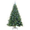 Árbol de Navidad artificial con 300 LED Verde 180 cm PE y PVC 4
