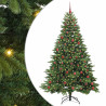 Árbol de Navidad artificial con 300 LED Verde 210 cm PE y PVC 2