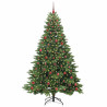 Árbol de Navidad artificial con 300 LED Verde 210 cm PE y PVC 3
