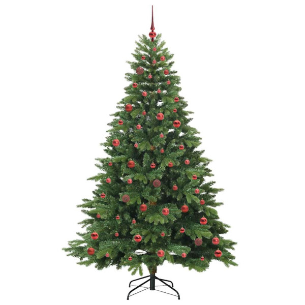 Árbol de Navidad artificial con 300 LED Verde 210 cm PE y PVC M 4