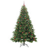 Árbol de Navidad artificial con 300 LED Verde 210 cm PE y PVC 4