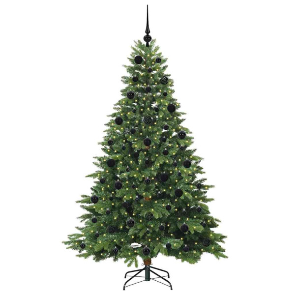 Árbol de Navidad artificial con 300 LED Verde 210 cm PE y PVC M 3