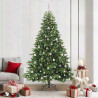 Árbol de Navidad artificial con 300 LED Verde 210 cm PE y PVC 1