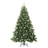 Árbol de Navidad artificial con 300 LED Verde 210 cm PE y PVC 3