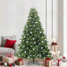 Árbol de Navidad artificial con 300 LED Verde 210 cm PE y PVC 1