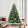 Árbol de Navidad artificial con 300 LED Verde 210 cm PE y PVC 1