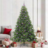 Árbol de Navidad artificial con 300 LED Verde 210 cm PE y PVC 1