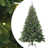 Árbol de Navidad artificial con 300 LED Verde 210 cm PE y PVC 2