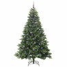 Árbol de Navidad artificial con 300 LED Verde 210 cm PE y PVC 4
