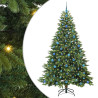 Árbol de Navidad artificial con 300 LED Verde 210 cm PE y PVC 2