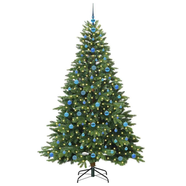Árbol de Navidad artificial con 300 LED Verde 210 cm PE y PVC M 3