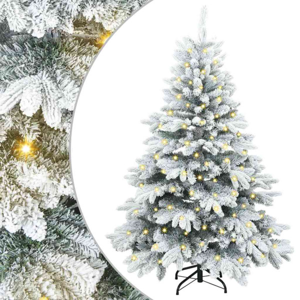 Árbol de Navidad artificial con 150 LED Verde 120 cm PE y PVC M 2