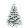 Árbol de Navidad artificial con 150 LED Verde 120 cm PE y PVC 3