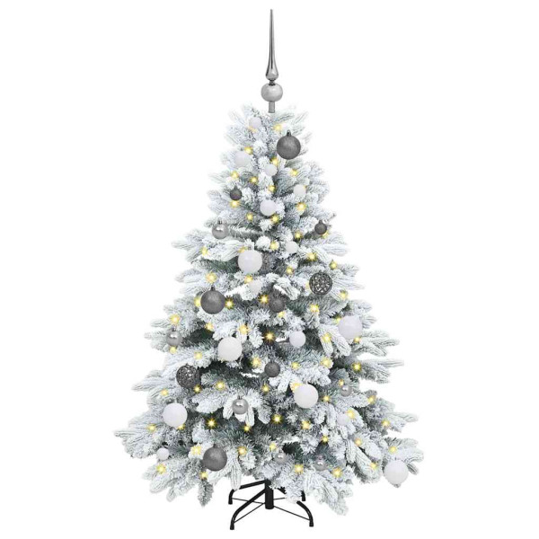 Árbol de Navidad artificial con 150 LED Verde 120 cm PE y PVC M 3