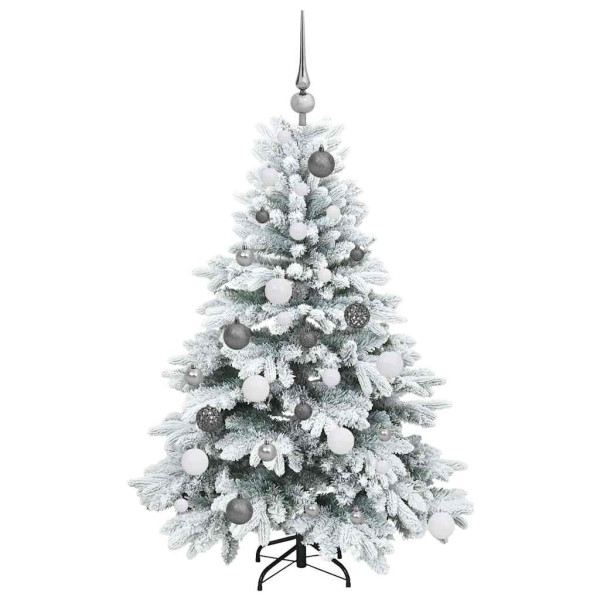 Árbol de Navidad artificial con 150 LED Verde 120 cm PE y PVC M 4