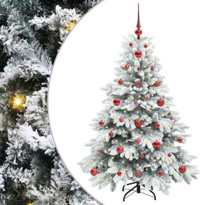 Árbol de Navidad artificial con 150 LED Verde 120 cm PE y PVC H