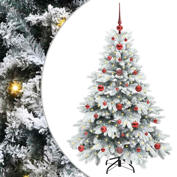Árbol de Navidad artificial con 150 LED Verde 120 cm PE y PVC M 2