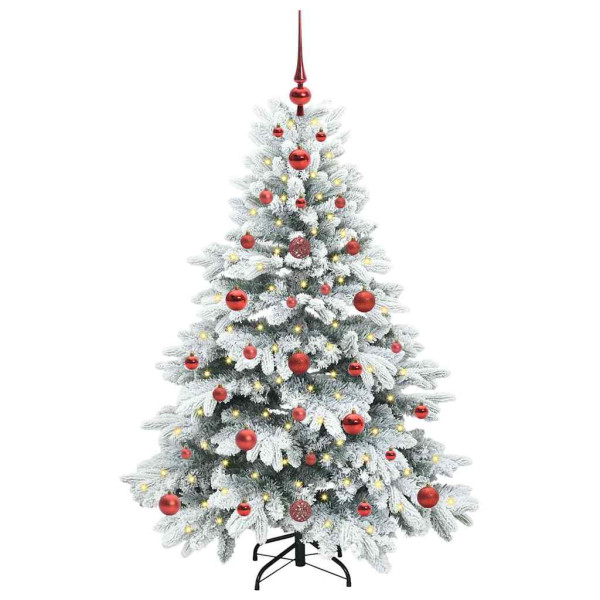 Árbol de Navidad artificial con 150 LED Verde 120 cm PE y PVC M 3