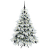 Árbol de Navidad artificial con 150 LED Verde 120 cm PE y PVC 3