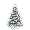Árbol de Navidad artificial con 150 LED Verde 120 cm PE y PVC 4