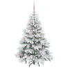 Árbol de Navidad artificial con 150 LED Verde 120 cm PE y PVC 3