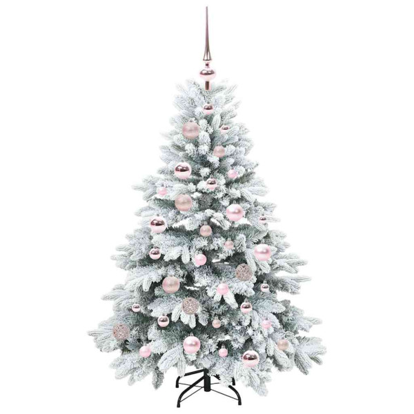 Árbol de Navidad artificial con 150 LED Verde 120 cm PE y PVC M 4