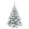 Árbol de Navidad artificial con 150 LED Verde 120 cm PE y PVC 4