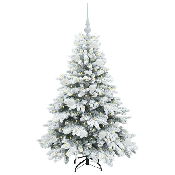 Árbol de Navidad artificial con 150 LED Verde 120 cm PE y PVC M 3