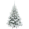 Árbol de Navidad artificial con 150 LED Verde 120 cm PE y PVC 3