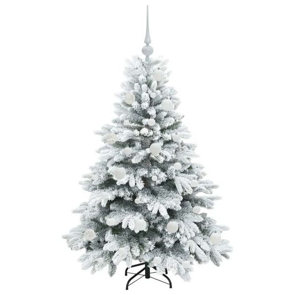 Árbol de Navidad artificial con 150 LED Verde 120 cm PE y PVC M 4