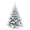 Árbol de Navidad artificial con 150 LED Verde 120 cm PE y PVC 4