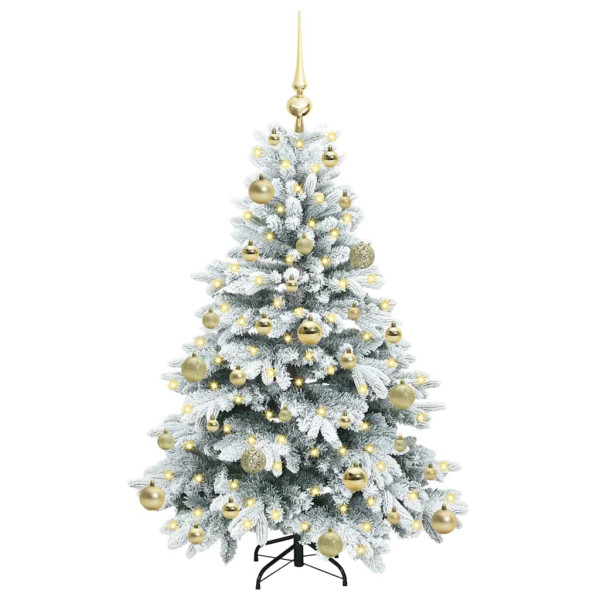 Árbol de Navidad artificial con 150 LED Verde 120 cm PE y PVC M 3